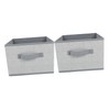 Ciieeo Transform Your Closet 2pcs Fabric Cube Storage Bins Multi-functional