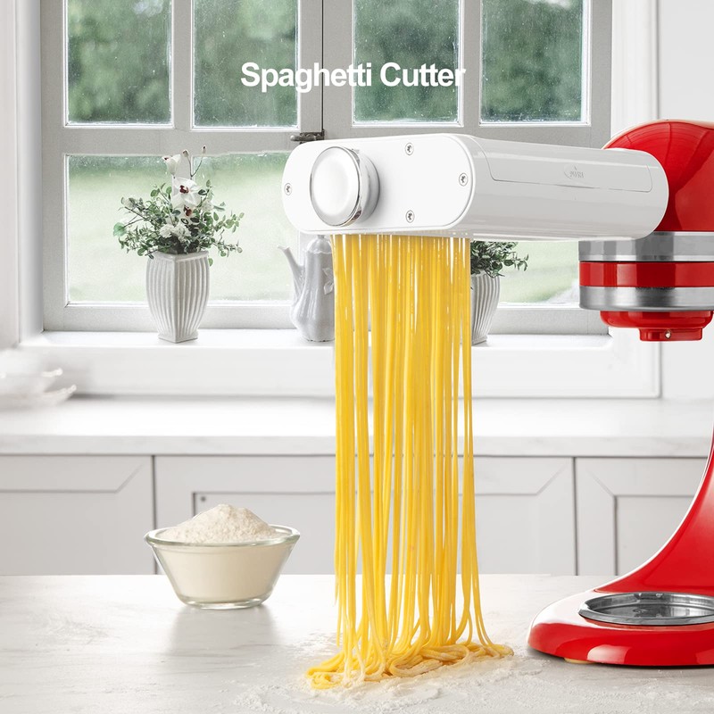 ANTREE 3-1 Pasta Maker Attachment for KitchenAid includes Pasta Sheet