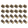 sourcing map 24pcs 0.46" x 0.51" Mini Round Knobs, Small