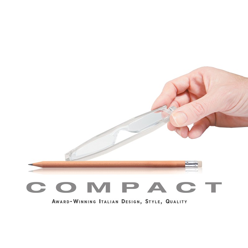 Nannini Compact One Optics 3.0 Temples Reading Glass (Crystal)