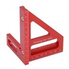 3D Multi Angle Measuring Ruler 45 90 Degree Aluminum Alloy