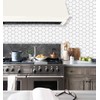 Decopus 3D Marble Tile Peel and Stick Backsplash (Hexagon) for