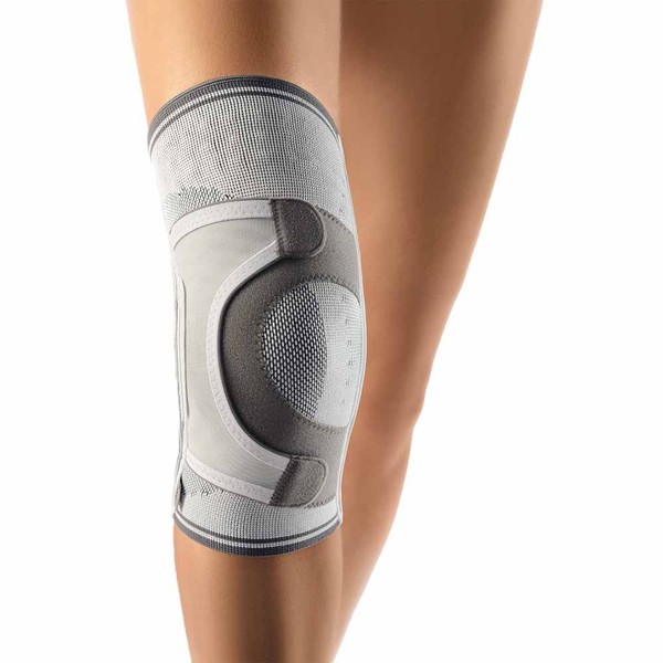 Bort Asymmetric® Knee Brace Knee Joint Support Brace Knee Support Brace Silver