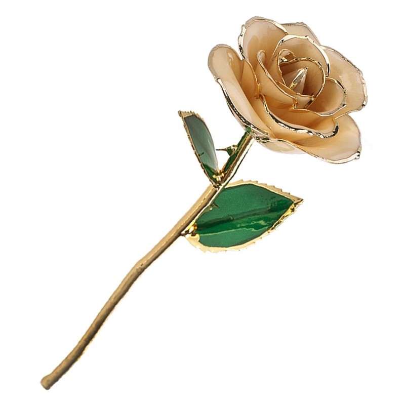 Gold Rose 24K Gold Plated Rose Gift Ornament for Birthday