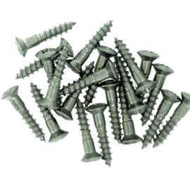 No.10 x 1.78 (5.0mm x 45mm) Pozi Raised Countersunk Wood Screw - Stainless Steel (A2) (Pack of 20)