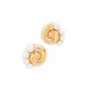 8 Other Reasons Women's Gold Tone Swirl Stud With Faux