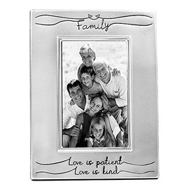 Haysom Interiors Beautiful Two Tone Silver Plated Godmother 4" x 6" Picture Frame with Black Velvet | Unique and Thoughtful Gift Idea