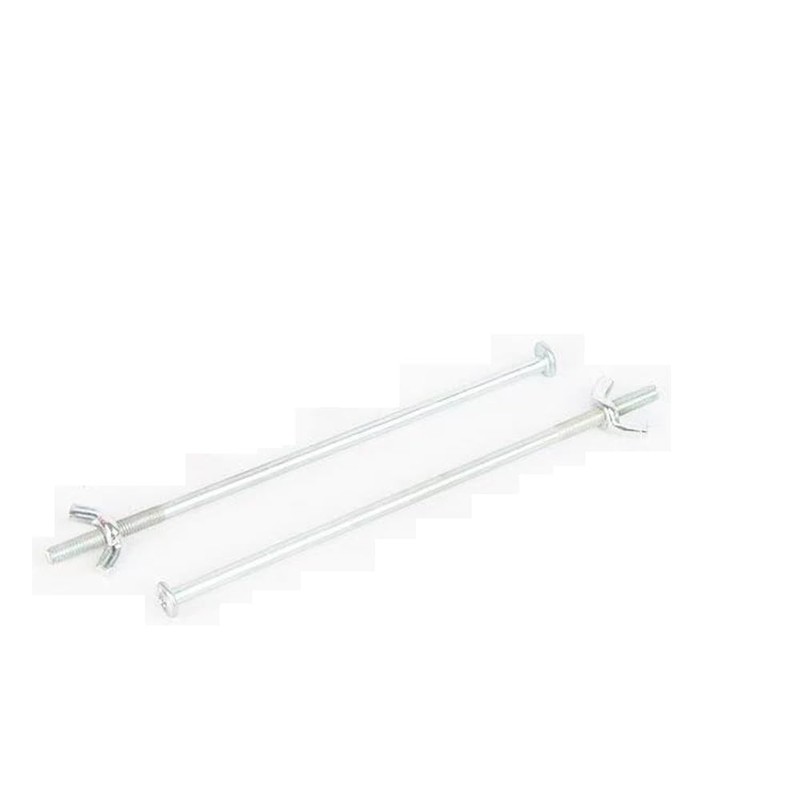 4 Pack Crutches Handle Bolt Mount Replacement 5.5'' Metal Rod