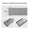 HTOH Plastic Linear Drain Clip Tile Tray Support Grey Plastic