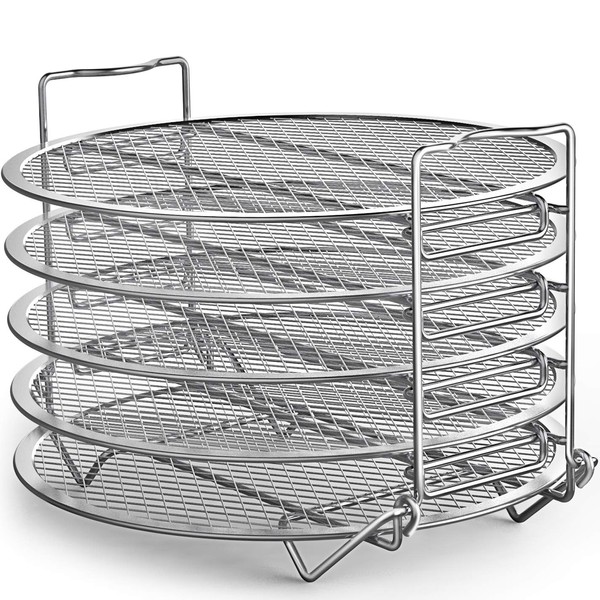 Goldlion Dehydrator Rack Compatible with Instant Pot 6 Quart Stainless Steel Stand Accessories for Air Fryer Crisp Lid