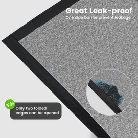 Charcoal Puppy Pads 28x34 Inches Extra Large Dog Pee Pads Odor-Control & Leak-Proof Disposable Pet Training Edge-Wrapping Thicken Potty Pad for Dogs, Cats, Rabbits (50 Pieces)