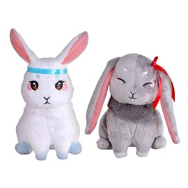 Stuffed Animal Rabbit Wallet Accessory Costume Accessory Old Fashioned Goods Doll Vintage Cosplay Costume Women's Event After-party (Indigo Forget Device + Wei Noenvy)