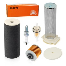 zozoye Air Filter Kit Guide & END CAP OIL FILTER Spark Plug For Yamaha Grizzly 600 1998 1999 2000 2001