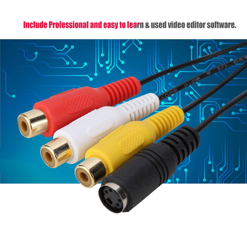 USB2.0 UVC Video Capture Card Analog Video Grabber HD Recorder