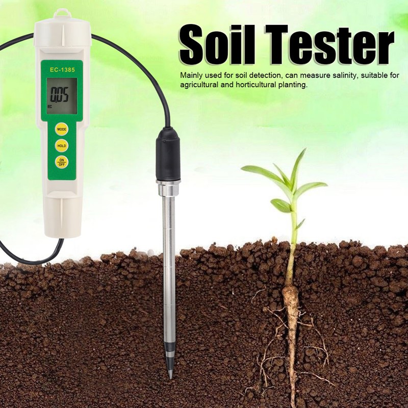 EC‑3185 Portable Soil EC/TDS/CF Tester Salinity Meter for Agricultural Horticultural
