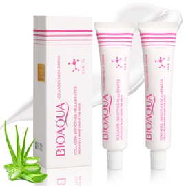2PC Crema Antienvejecimiento para Mujeres, Face Neck  Decolleté Anti-ageing Cream with Collagen, Crema Hidratante y Regeneradora, Reduce las Arrugas  