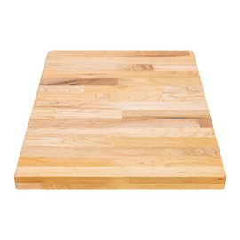 DuraSteel Solid Wood Table Top - 24 x 18 Butcher Block Countertop - Natural Maple Slab Wood Cutting Board for Kitchen Workbench Desk Top, Large Charcuterie Boards Counter Round Chopping Wooden Bamboo