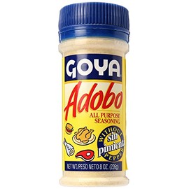 Adobo All Purpose Seasoning without Pepper by Goya, Poultry, Seafood, Meat, and Vegetable Seasoning, Fat Free and Calorie Free Latin Spice Blend, Mexican Seasoning, 28oz. Bottle