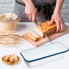 Webake Sartén grande esmaltado para pan, pan largo de plátano