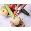 Starchef Straight Peeler Slicer,Vegetable Fruit Peeler Slicer,Ergonomic Handle,White