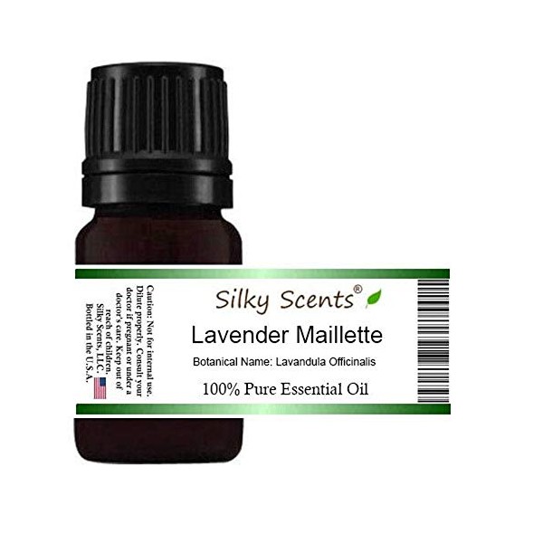 Silky Scents Lavender Maillette Essential Oil (Lavandula Angustifolia) 100% Pure and Natural - 10 ML
