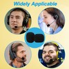 Headset Microphone Covers Foam, Replacement Soft Mic Windscreen Cover for