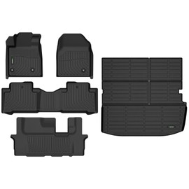 ANBINGO®Floor Mats Fit for Honda Pilot 2009-2015 All Weather Car Mats Rug for Pilot TPE Rug Mat for Honda Pilot Rubber Trunk Liner Carpet for Pilot Automotive Accessories for Pilot