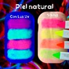 Kit Maquillaje Neón Pintura y Crayón Fluorescente Glow Luz Uv