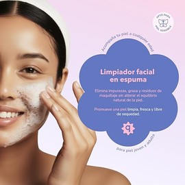 Quiin Smoothing Probiotic Foam – Limpiador Facial Espumoso con Probióticos y Aloe Vera que Hidrata y Deja la Piel Fresca y Suave – 200 ml