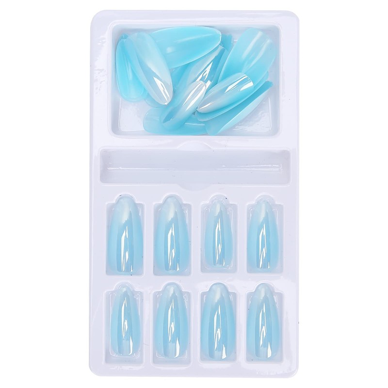Juego de Uñas Postizas con Punta Degradada y Lima, Cubierta
