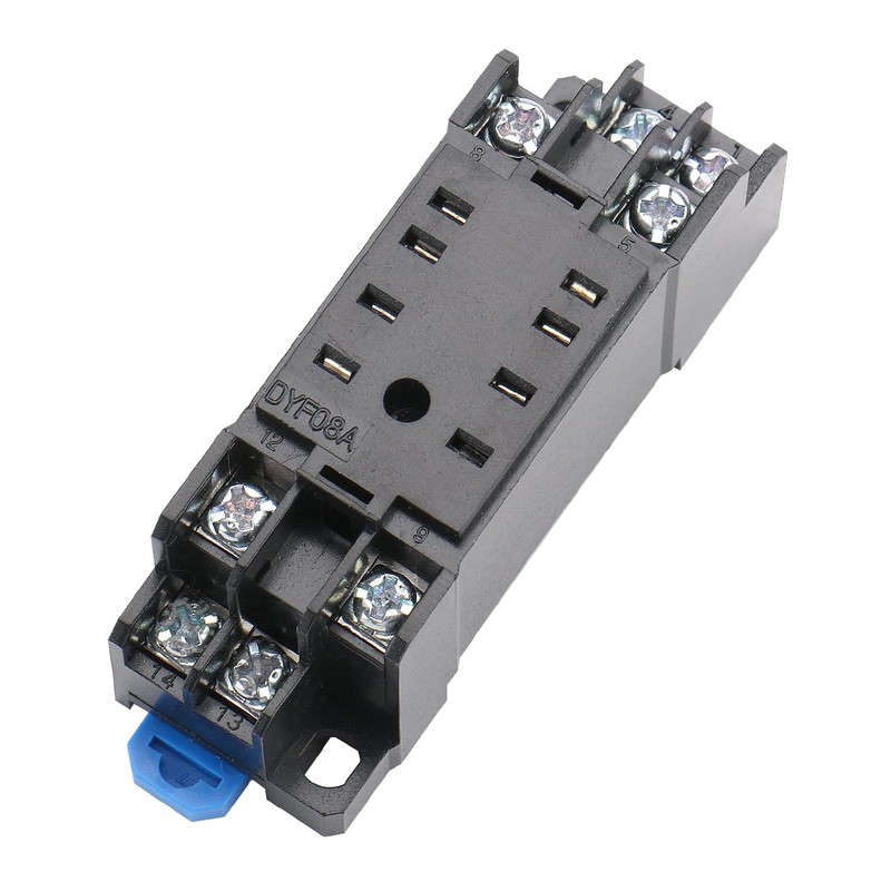 Baomain DYF08A DIN Rail Mount 8 Terminals Relay Socket Base