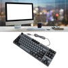 Gaming Keyboard 87 Keys ABS Keycaps RGB Backlit Contrast Color