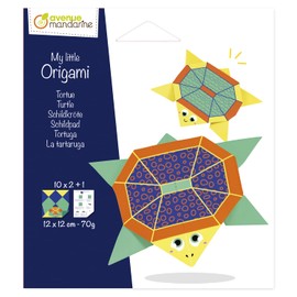 Avenue Mandarine OR515C Creative Set My Little Origami, 12 x 12 cm, 20 Sheets, 70 g, Turtle, 1 Set