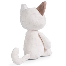 NICI Cuddly Toy Love Cat Hearty 25 cm - Cute Soft Plush Toy for Cuddling and Playing, Plush Toy for Children and Adults, 49408, Great Gift Idea, Beige, 25 cm