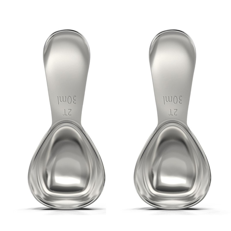 BALCI- Stainless Steel Coffee Scoop Set (2&2 Tablespoon, 30ml and