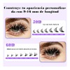 Pestañas Extensions Kit 280 Piezas 5060d Curvación D 9-16 Mm