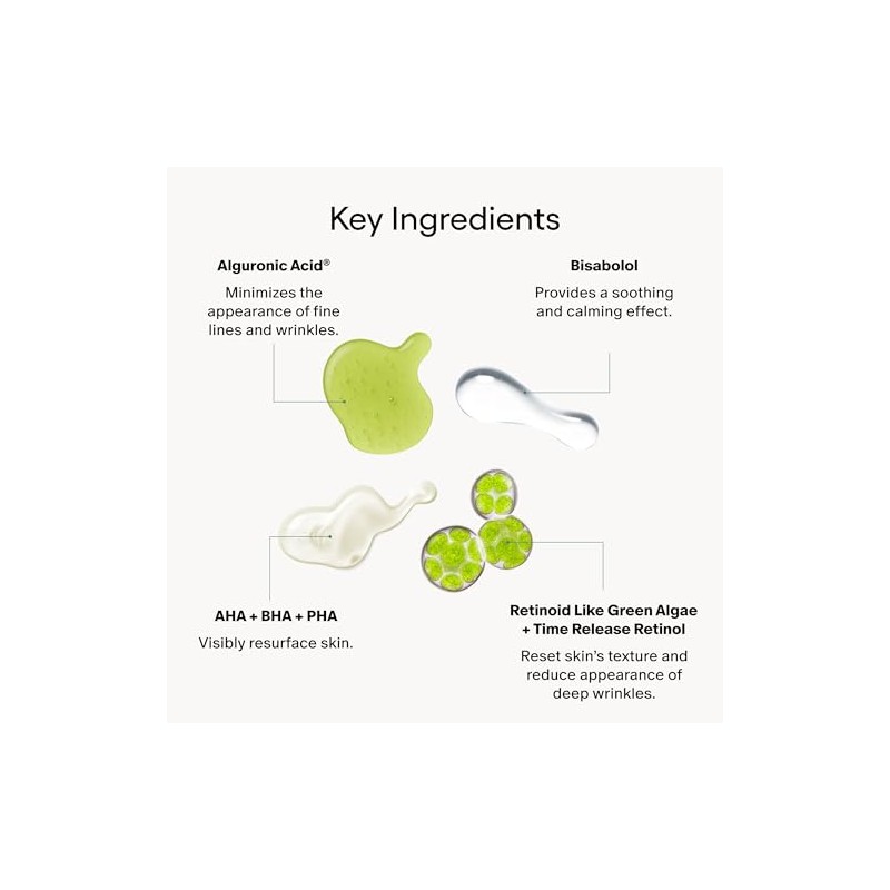 Green Microalgae Retinol Plus Regenerating Serum by Algenist for Women