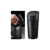 Sandfren Car Trash Can, Leakproof Mini Automotive Garbage Bin Side