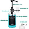 Onsogi Clear Glass Mouthwash Dispenser with Black Cup Holder and
