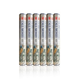 Inspire Dream Play Call Money 6 Boxes of 20 = 120 Hem Incense Sticks Bulk Case Retail Display Box