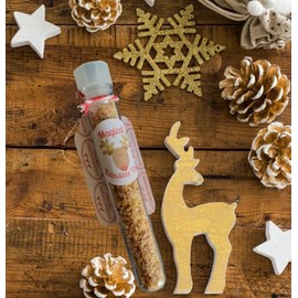Bea Garden UK Reindeer Food - Handmade Christmas Eve Box Hang on your tree until eve- Small plastic tube Environmentally friendly ingredient's Wildlife Safe Raindeer Food, Multicolor, One Size