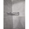 SANLIV Large Solid Brass Corner Shower Soap Tray Basket Chrome
