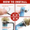 Brintek 202PCS Hose Clamp Assortment, 1/4”-2”(6-51mm) Adjustable Stainless Steel Worm
