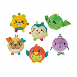 Clementoni 17683 Sonajero Plush animales, Multicolour, One Size