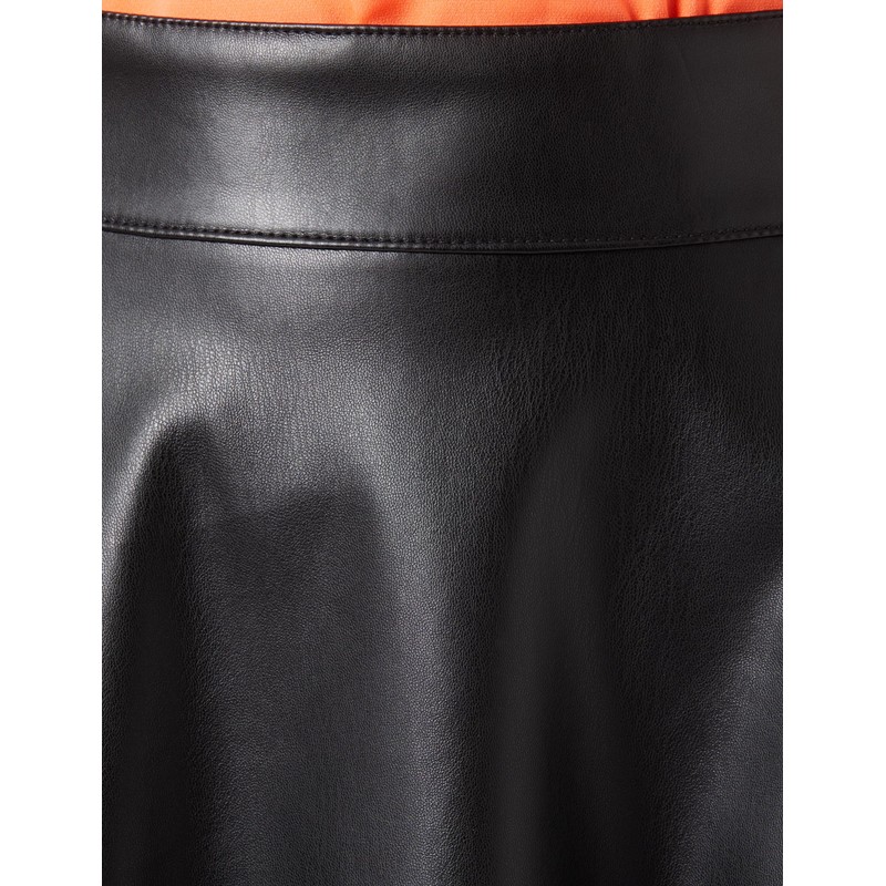 Noisy may Women's Nmandy Pu Hw Flared Skirt WVN Noos