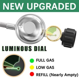 6 Ft Propane Regulator with Hose Propane Hose Adapter for Natural Gas to Propane Conversion Kit for Weber Genesis or Genesis II Grill and for Weber Spirit II, Fire Pit Tables and Kit Variety of Grills