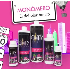 Nail Factory Monómero Líquido Para Uñas City Nails Aroma A Uva 16 Fl Oz.