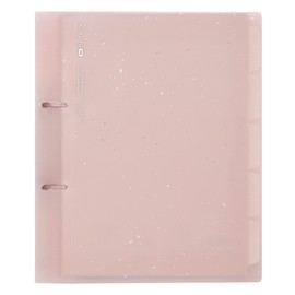 Kokuyo Me 2-Ring Loose Leaf Binder, B5, Up to 100 Sheets, Taupe Rose, Japan Import (KME-TRBPP358MV)