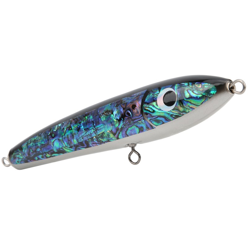 Fish Lure Abalone Shell Fishing Bait Wooden Crankbait for Tuna