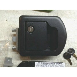TRIMARK T505 DESIGNER RV ENTRANCE DOOR HANDLE LOCK 060-1625 *NO DEADBOLT BLACK